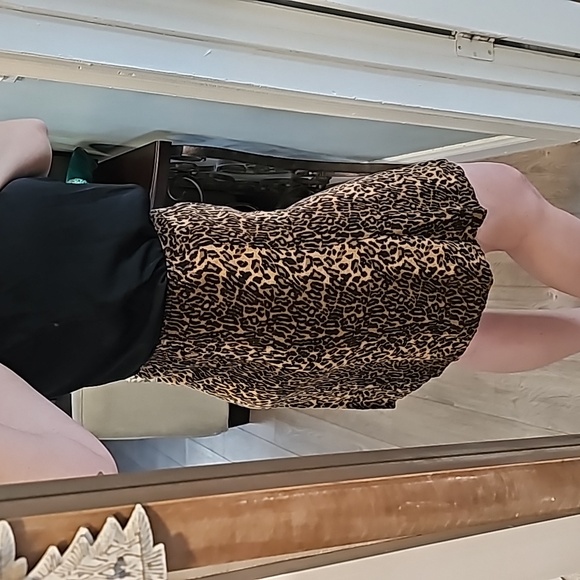 AGB BYER Vintage Cheetah Print Skirt Size Small - Picture 2 of 5